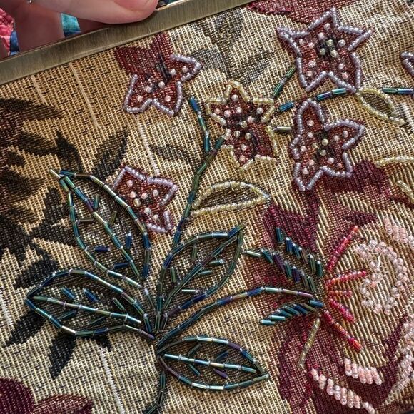 Vintage Beaded Floral Shoulder Bag - Picture 4 of 6